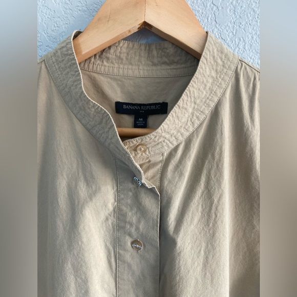 Banana Republic Sleeveless Dress medium Khaki Tan - Picture 4 of 9